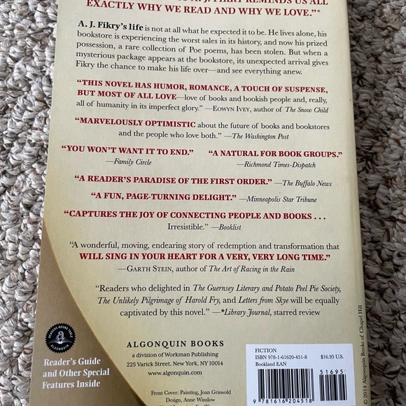 The Storied Life of A.J. Fikry by Gabrielle Zevin; Paperback - Picture 2 of 7